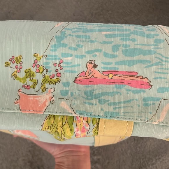 💛🩵💚🩷NWOT Lily Pulitzer Originals est. 1959ish Canvas Tote Bag Purse - Picture 10 of 10